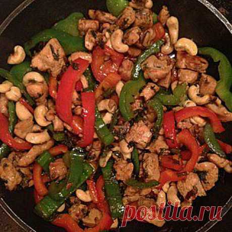 Курица с имбирем и кешью рецепт – основные блюда.