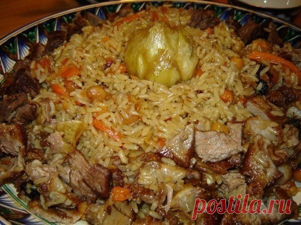 Плов огуджалинский — много мяса и мало риса!