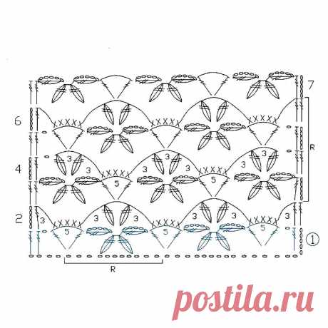 Узоры крючком схемы в хорошем качестве