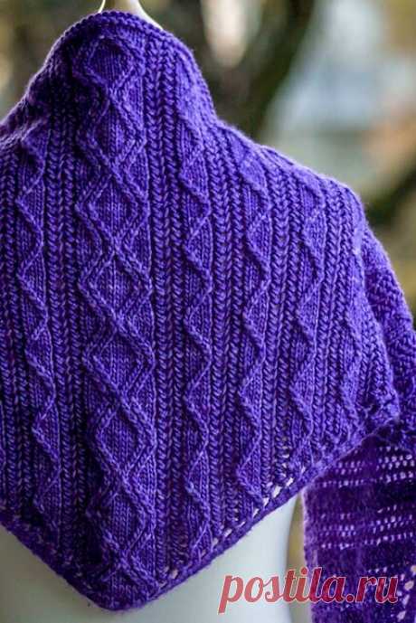 Шаль ОТРАЖЕНИЕ инструкция https://www.ravelry.com/patterns/library/reverb-shawl-2