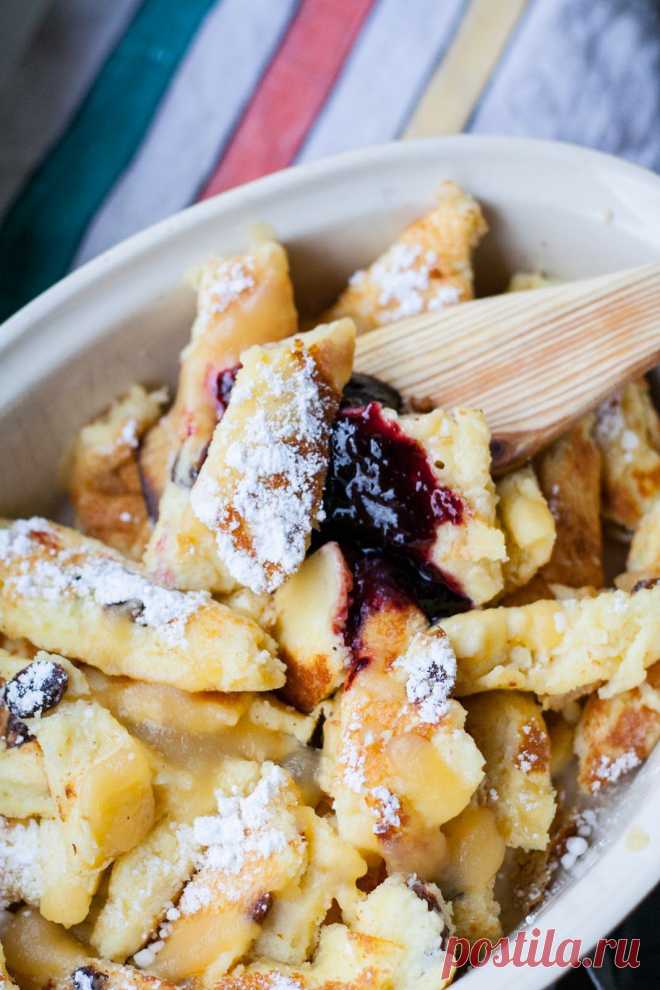 E4 retseptiraamat: Kaiserschmarren - rebitud pannkoogid Austriast