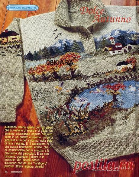 Вязаные картины спицами в стиле интарсия - результаты поиска