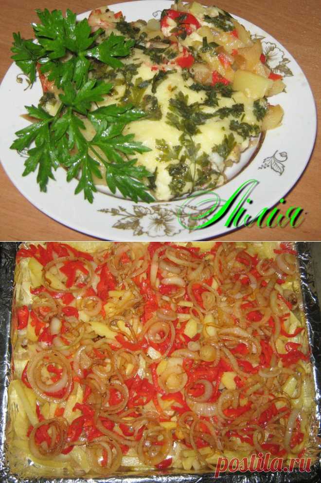 Картофель со шкварками и овощами | Любимые рецепты
