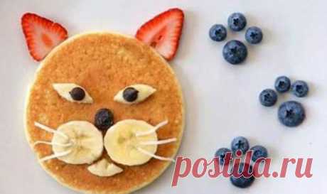 Как #приготовить #блинчики #для_детей. Блинчики &quot;Жираф большой&quot;