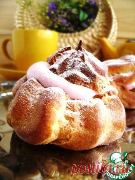 Пирожное &quot;Шу&quot; со сливовой пенкой - кулинарный рецепт
