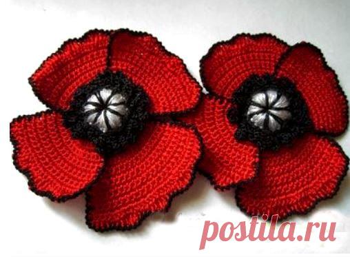 Цветы крючком для украшения одежды: схемы, описание, фото, видео