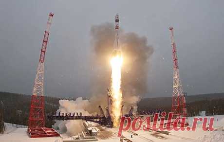 Ракета &quot;Союз-2.1в&quot; с военным спутником стартовала с космодрома Плесецк. Пуск провели в интересах Минобороны РФ