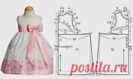 Шьем нарядные платья для девочек. Выкройки (Шитье и крой)