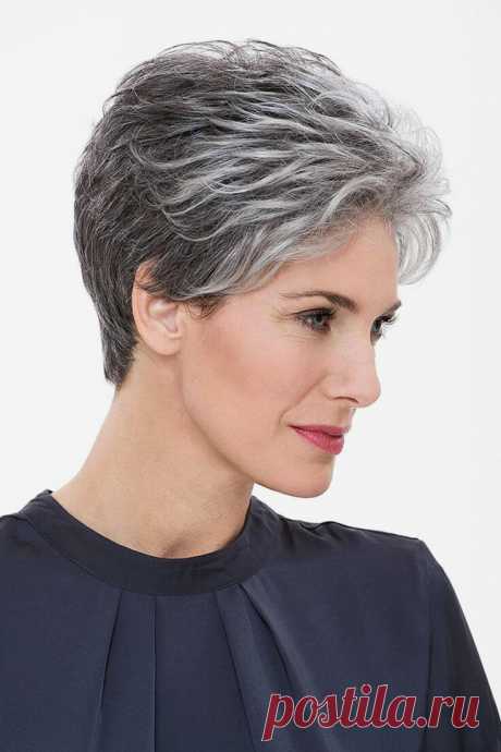 25 Perfect Grey Short Hairstyles Ideeën voor vrouwen - Trend Kapsels, Haarstijlen, Eenvoudige Haarstijlen
