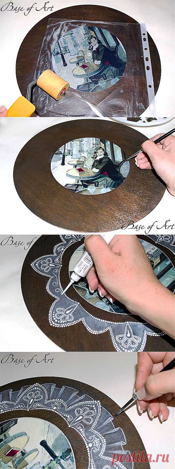 Часы "Мечты о Париже". Мастер-класс от "Base of Art". - Ярмарка Мастеров - ручная работа, handmade