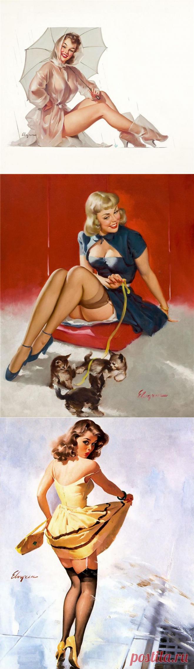 Классика Пин-ап. Художник Gil Elvgren.
