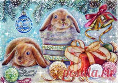 Новогодние картинки 2018 для декупажа: винтажные и новые изображения для печати