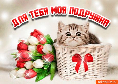 Красивая открытка для подруги - Бесплатно на otkritkiok.ru