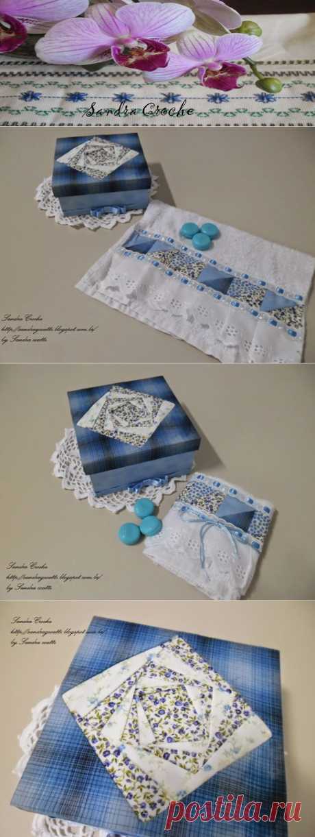 SANDRA CROCHE: Iris Folding / Patch Composé - Forração de caixa