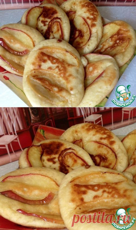 Оладушки яблочные &quot;уДАЧНЫЕ&quot; - кулинарный рецепт