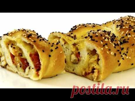 Хлебная коса с начинкой