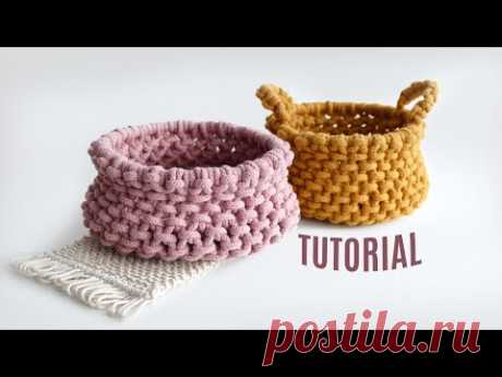 Woven Macrame Basket DIY