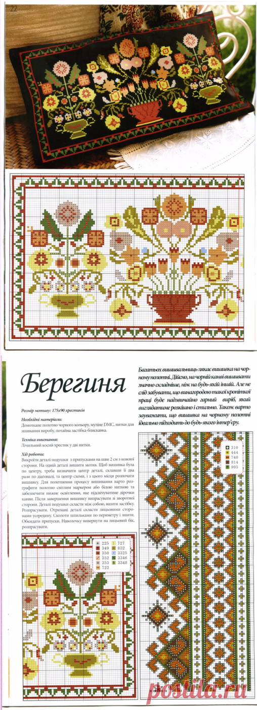 Гобеленовый орнамент для сумочки, подушки...