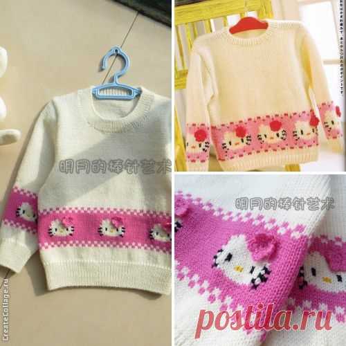 Симпатичный свитер для девочки Кукла