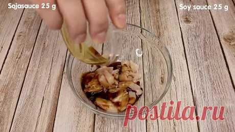 Brokkoli mit Hühnerbrust in einer Pfanne # 104