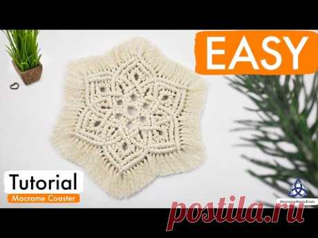 DIY MACRAME MANDALA COASTER | Table Decoration