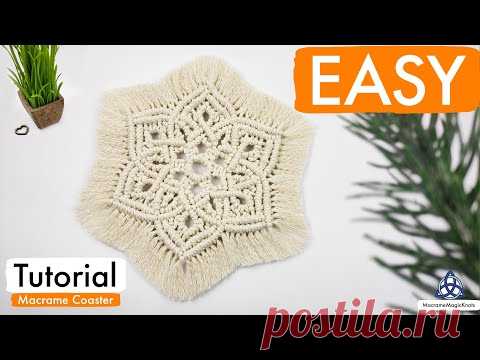 DIY MACRAME MANDALA COASTER | Table Decoration