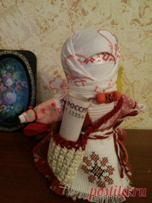 Письмо «сообщение MOLODA_I : ТВОРИМ ОБЕРЕЖНУЮ КУКЛУ 