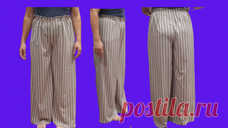 Выкройка брюк палаццо | Мир модной одежды | Яндекс Дзен