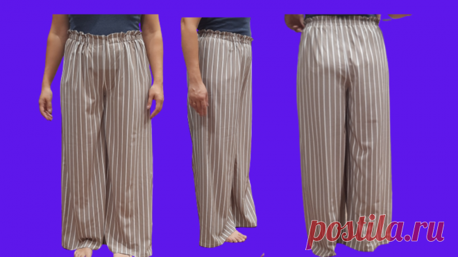 Выкройка брюк палаццо | Мир модной одежды | Яндекс Дзен
