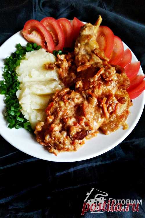 Кролик в сметанном соусе - пошаговый рецепт с фото на Готовим дома