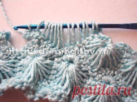 Вязание: искрящийся узор крючком