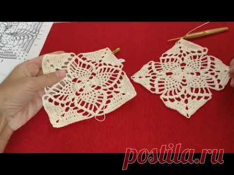 🟩Соединяем мотив//Часть - 2//Crochet motive