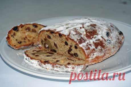 Долгоиграющий пирог с орехами и сухофруктами - Штоллен - koko.by