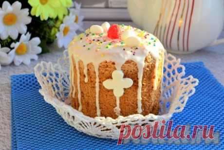 Бисквитный кулич на Пасху - 11 пошаговых фото в рецепте