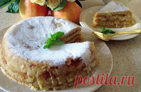 ИЗУМИТЕЛЬНО ВКУСНЫЙ ЯБЛОЧНЫЙ ПИРОГ"3 СТАКАНА".  ПРИГОТОВЬТЕ И РЕЗУЛЬТАТ ПРЕВЗОЙДЁТ ВСЕ ОЖИДАНИЯ!