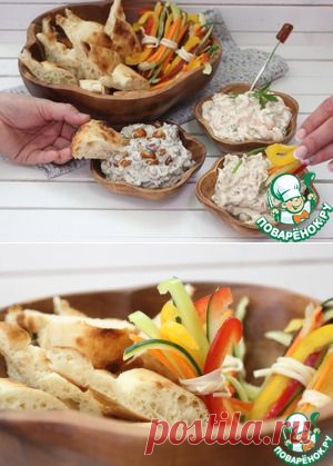 Закусочные дипы: грибной, луковый и креветочный - кулинарный рецепт