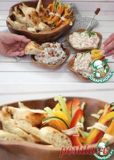Закусочные дипы: грибной, луковый и креветочный - кулинарный рецепт