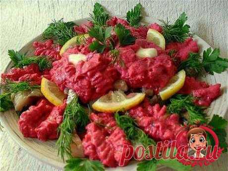 Селедочка под свекольным крем-соусом &amp;raquo; Кулинарный клуб HAPPYCOOK. Кулинарные рецепты с фотографиями, кулинария, готовим дома