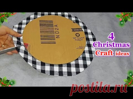 4 Economical Christmas Decoration idea with Simple materials |DIY Affordable Christmas craft idea🎄99