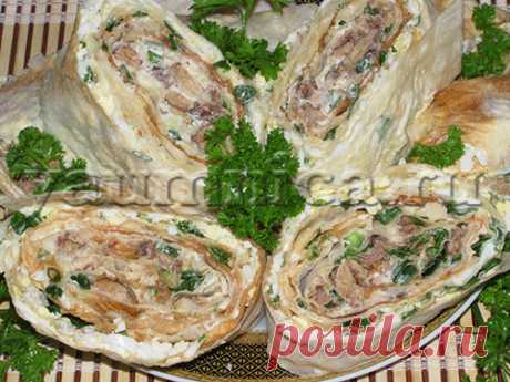 Вкусный рулет Мимоза рецепт