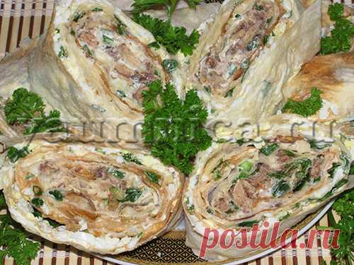 Вкусный рулет Мимоза рецепт