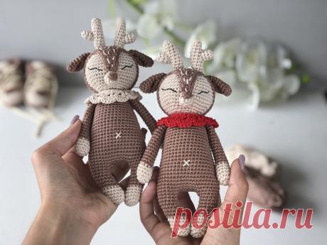 Схемы вязания крючком - Описание игрушки Олень (PDF) - Вязание игрушек амигуруми