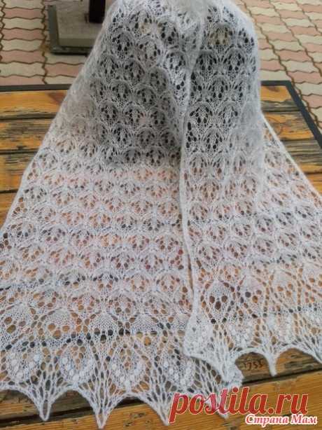 Шарф "Ламинария" по описанию Laminaria Stole by Elizabeth Freeman - Страна Мам