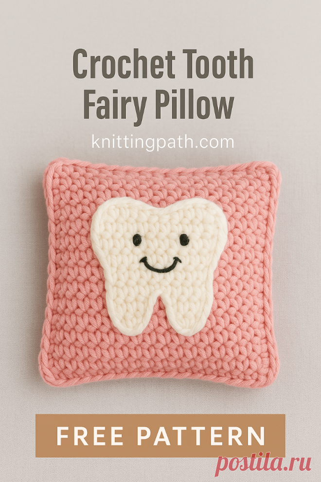 Crochet Tooth Fairy Pillow
