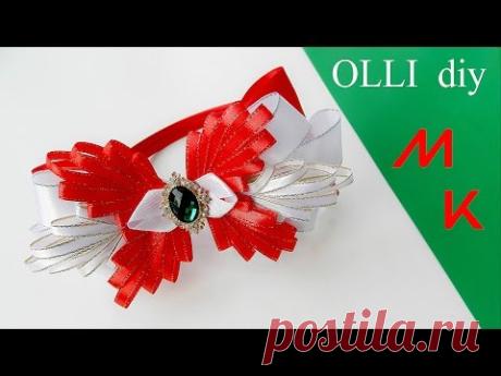 DIY Нарядный бант при помощи шаблона | Elegant bow with template | Moño para niña