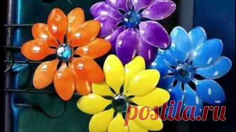 Поделки из пластиковых ложек / Crafts made from plastic spoons Идеи лучших поделок из ложек