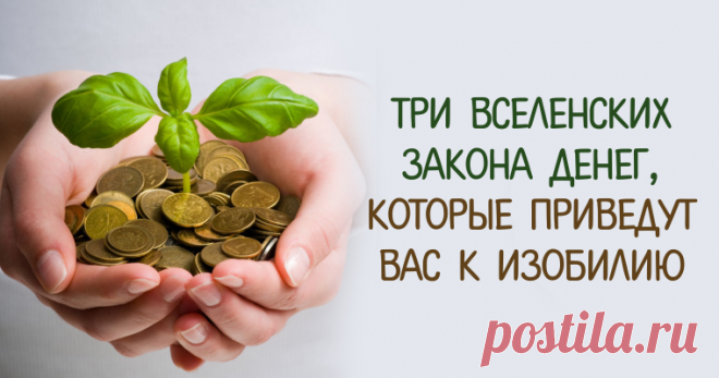 Три вселенских Закона денег , Которые приведут вас к изобилию      Многие люди категорически не верят в осознанное обращение с тонкими энергиями. Это не удивительно. Ведь нас никто не учил «общаться» с ...
