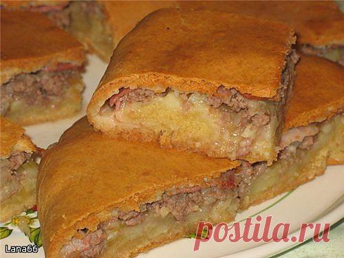 Пирог с мясом,картошкой и беконом -LiveInternet