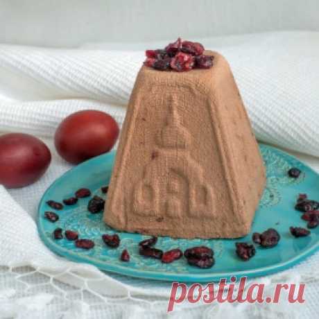 ШОКОЛАДНАЯ ТВОРОЖНАЯ ПАСХА С ЧЕРНОСЛИВОМ