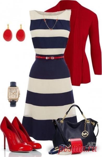 Шикарные варианты с красными туфлями.